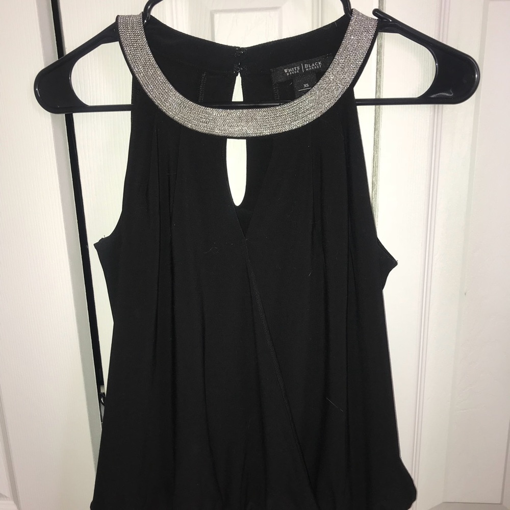 White House black market key hole dressy tank